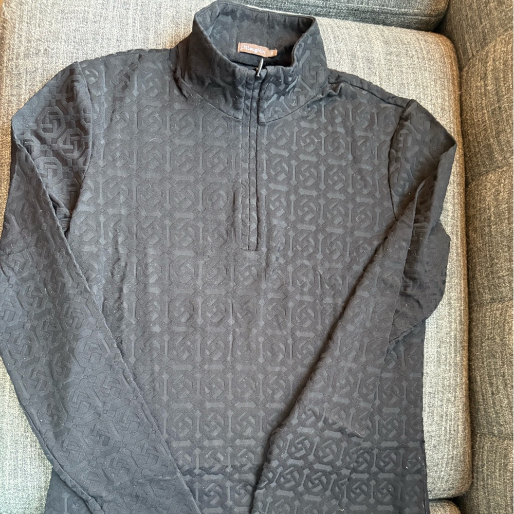 J.McLaughlin Bedford Top in Jacquard Black